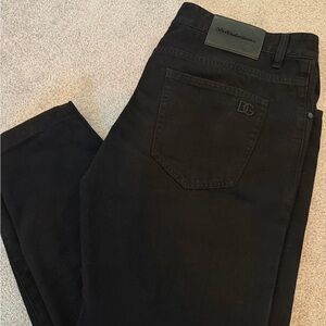 Dolce & Gabanna Black Designer Men's Jeans